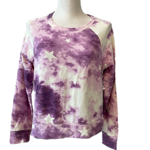 NWT Wildfox lavender purple tie dye knit top sz S